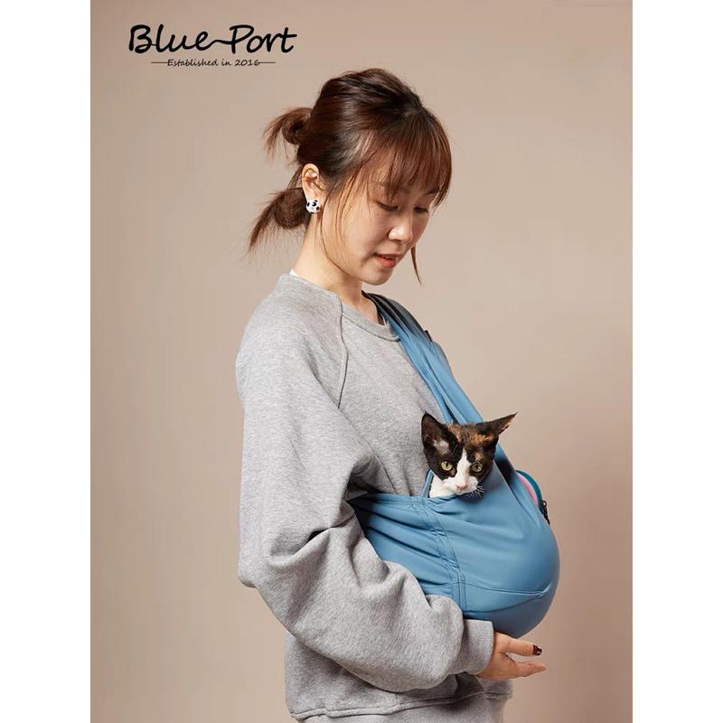 HOMIA🇯🇵日系Blueport寵物背巾背帶斜跨包狗狗貓貓包袱巾-細節圖3