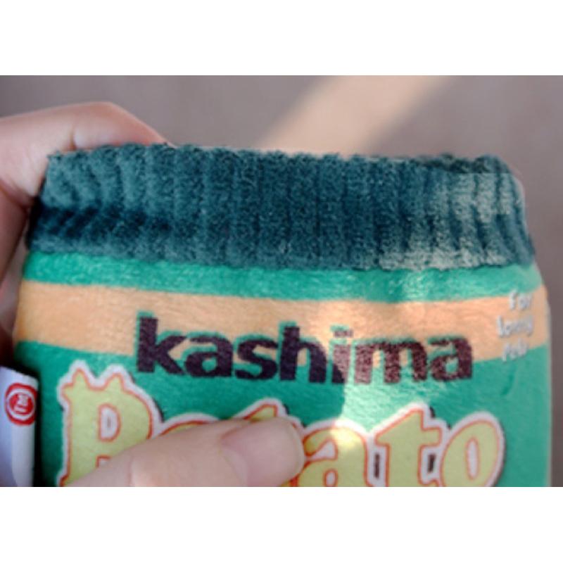 HOMIA🇯🇵日本Kashima洋芋片藏食袋寵物漏食玩具小狗狗幼犬互動磨牙耐咬發聲零食袋-細節圖8