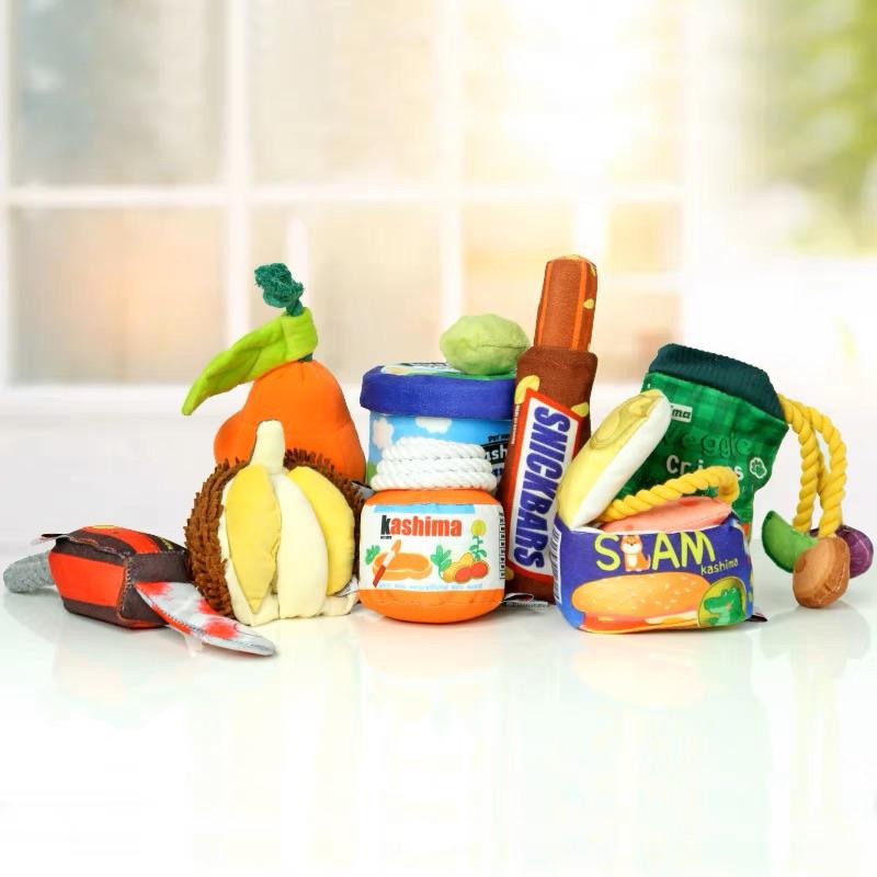 HOMIA🇯🇵日本Kashima榴槤捏捏叫發聲貓狗玩具含貓薄荷球磨牙自嗨耐咬解悶神器-細節圖7