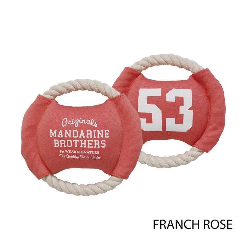 HOMIA🇯🇵日本Mandarine brothers日系寵物玩具狗狗軟飛盤繩結繩索拔河-細節圖3