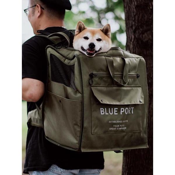 HOMIA🇯🇵日系blueport寵物外出包雙肩包大容量狗包貓包犬貓通用旅行包外出超大空間便攜透氣通風柯基柴犬可用-細節圖2