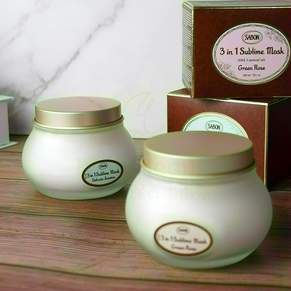 SABON 以色列綠玫瑰三合一修護髮膜(200ml) [茉莉花語/晚安髮膜]【Try it】-細節圖4