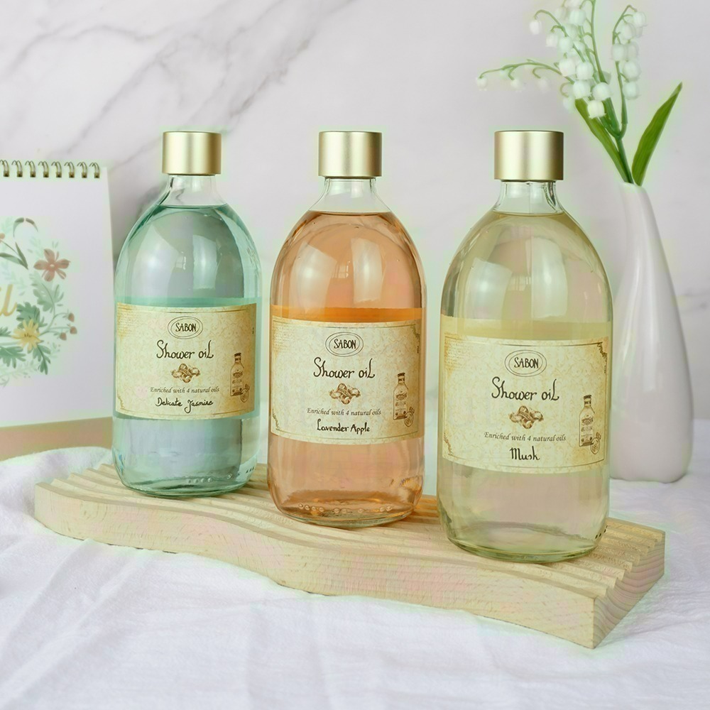 SABON 經典沐浴油(500ml) [PLV/白茶/以色列綠玫瑰/茉莉花語/橙花漫舞/麝香]【Try it】-細節圖3