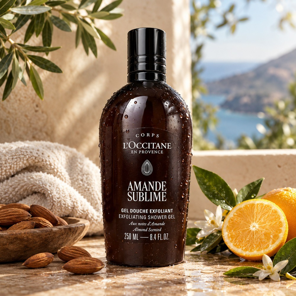 LOCCITANE歐舒丹 杏仁極緻去角質沐浴膠(250ml)[原-杏仁去角質沐浴膠]【Try it】-細節圖2