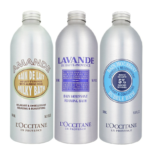 LOCCITANE歐舒丹 乳油木泡泡浴(500ml)[杏仁牛奶/薰衣草]【Try it】