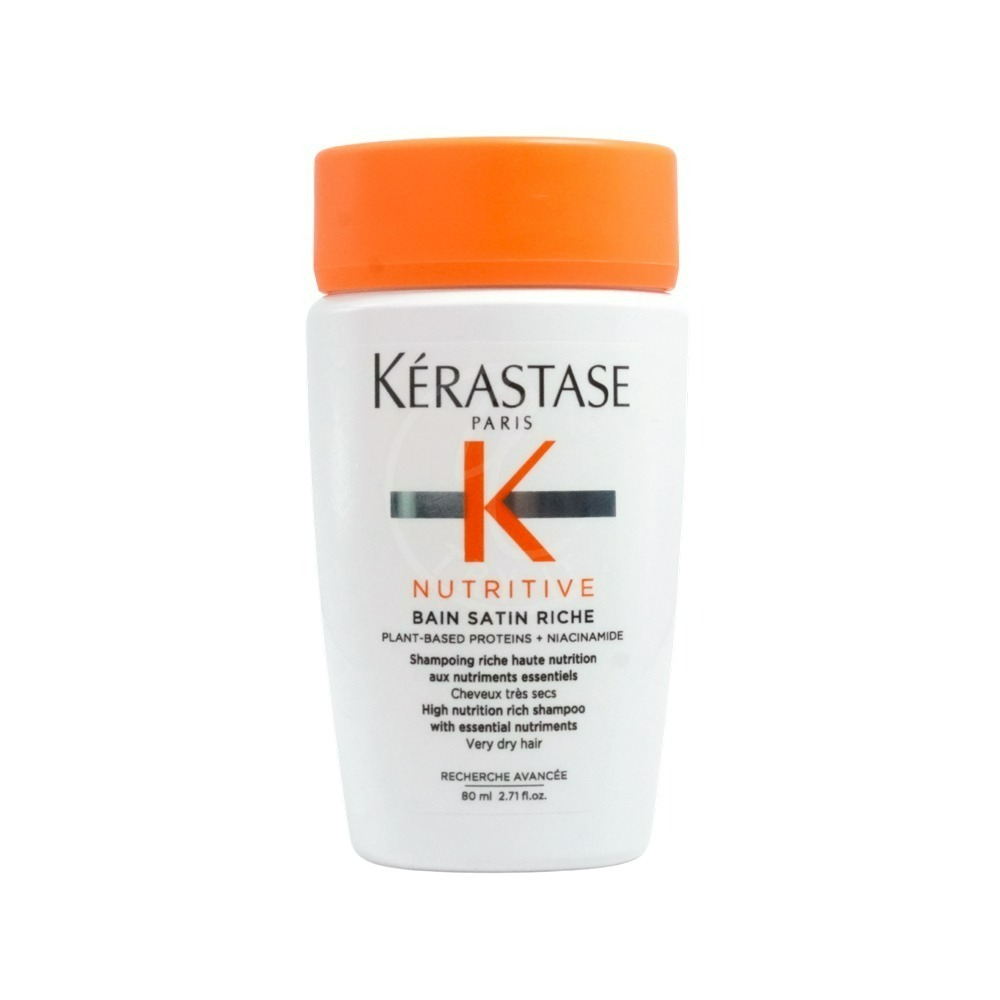 KERASTASE卡詩 黑鑽逆時髮浴/胺基酸平衡舒緩/皇家滋養髮浴(80ml)[洗髮精/髮膜/護髮]【Try it】-規格圖2