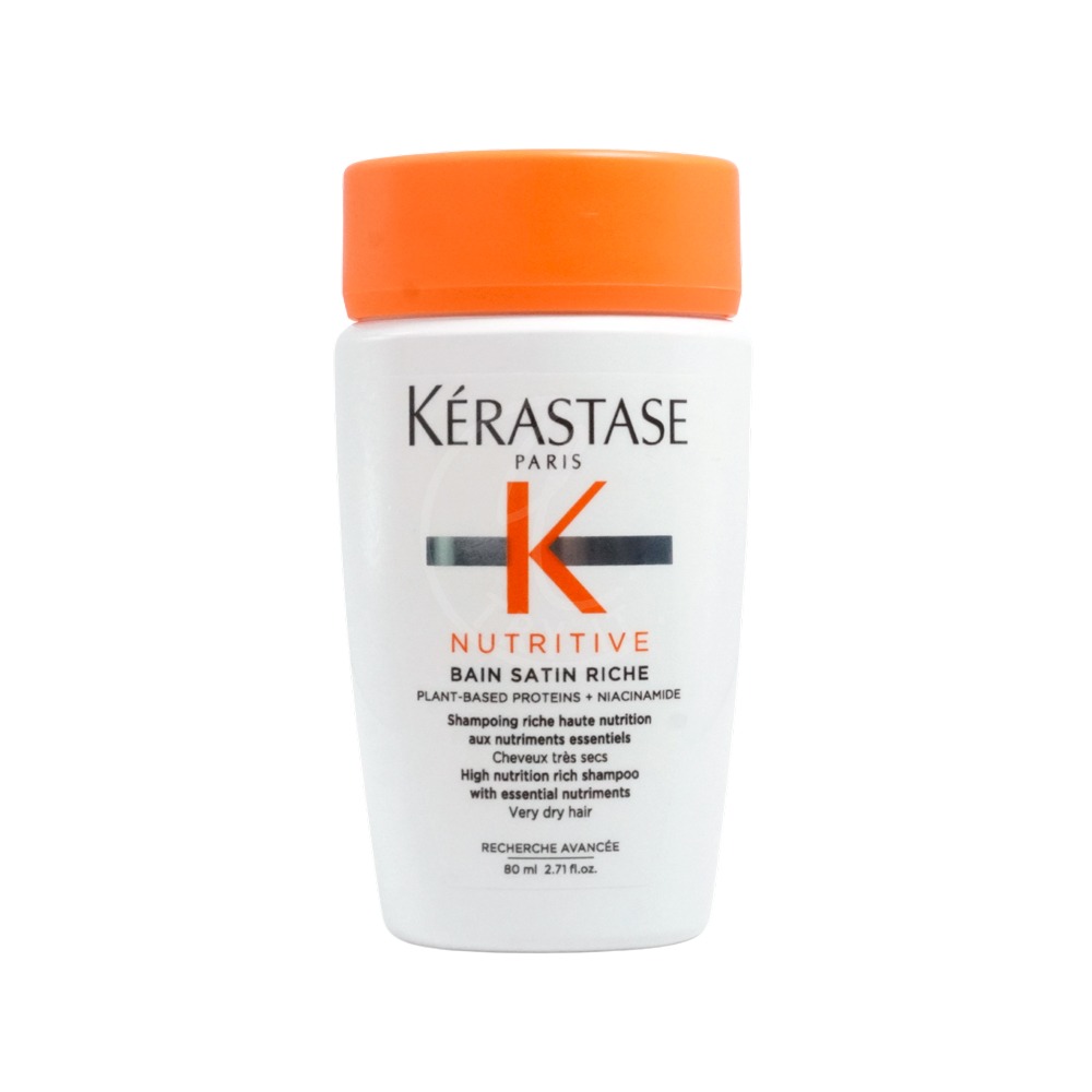 KERASTASE卡詩 黑鑽逆時髮浴/胺基酸平衡舒緩/皇家滋養髮浴(80ml)[洗髮精/髮膜/護髮]【Try it】-規格圖2