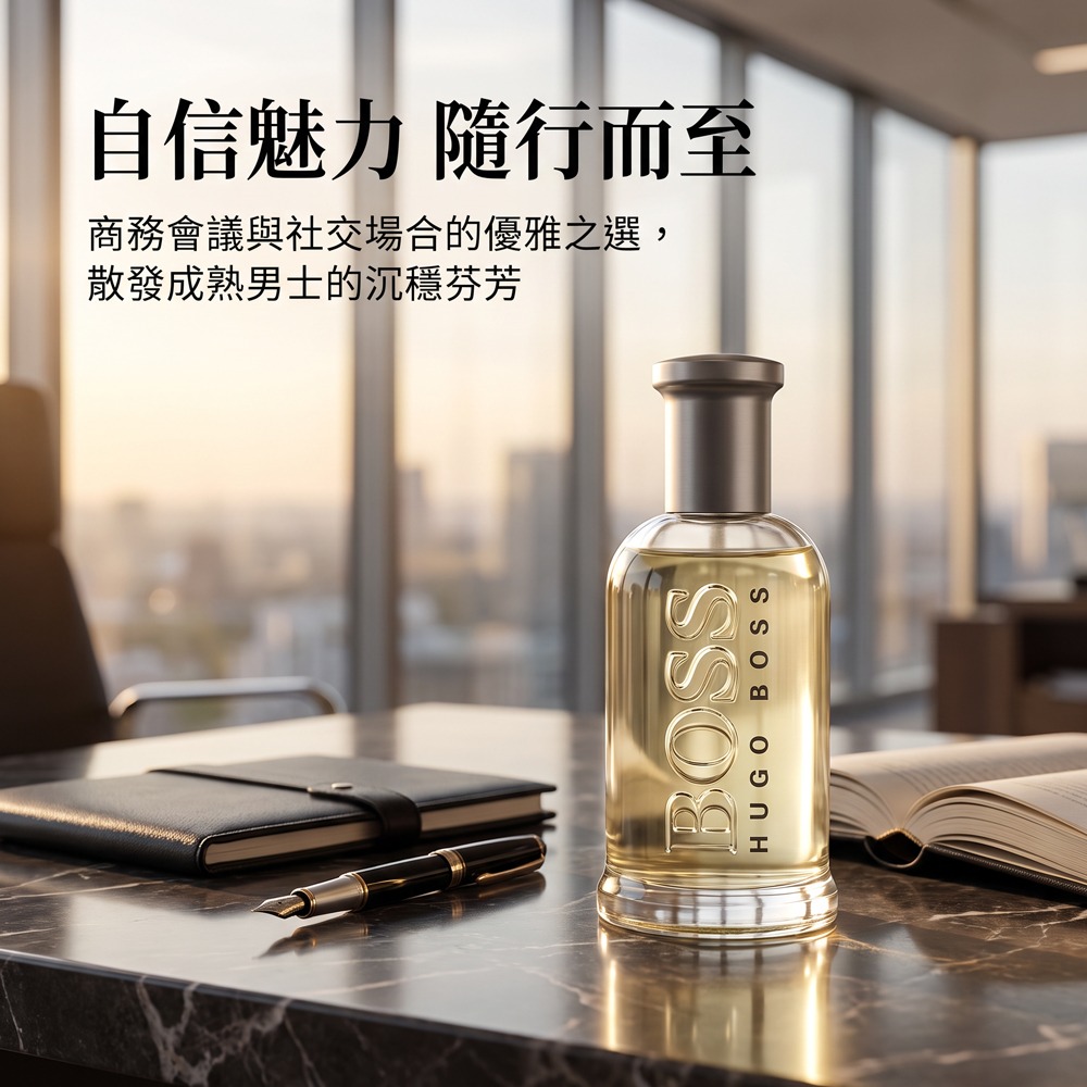 HUGO BOSS 自信男性淡香水(100ml)【Try it】-細節圖4