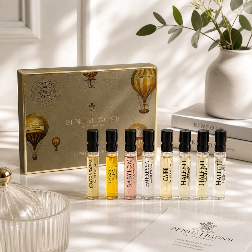 PENHALIGON＇S 潘海利根 香氛圖書館貿易航線禮盒(2mlX8)[廣霍之匣淡香精/佩特拉遺跡/君士坦丁堡]-細節圖3