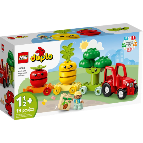 【積木樂園】樂高 LEGO 10982 Duplo系列 蔬果拖拉機