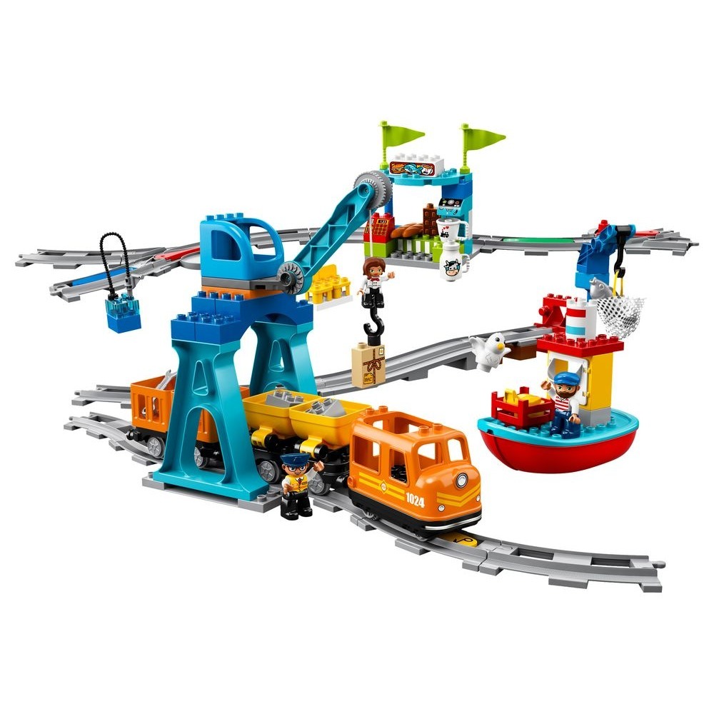 【積木樂園】樂高 LEGO 10875 duplo 得寶系列 貨運列車-細節圖3