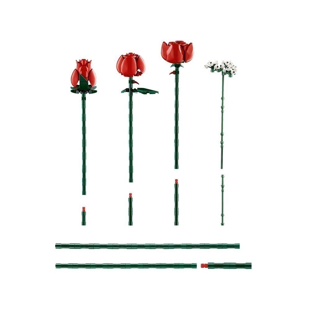 【積木樂園】樂高 LEGO 10328 玫瑰花-細節圖3