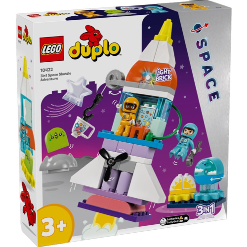 【積木樂園】樂高 LEGO 10422 Duplo系列 三合一太空梭歷險