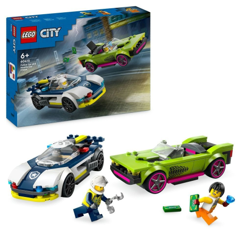 【積木樂園】 樂高 LEGO 60415 CITY系列 警車和肌肉車追逐戰