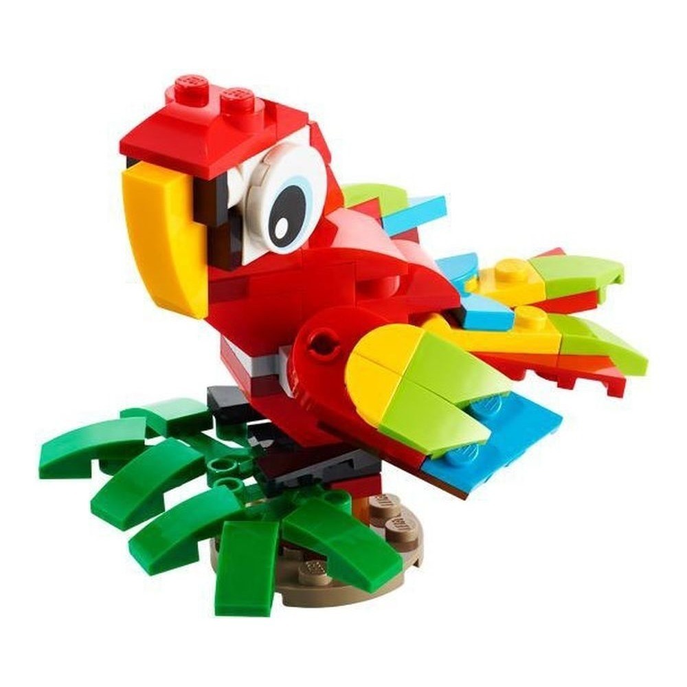【積木樂園】樂高 LEGO 30581 CREATOR系列 Tropical Parrot 百變鸚鵡 polybag-細節圖2