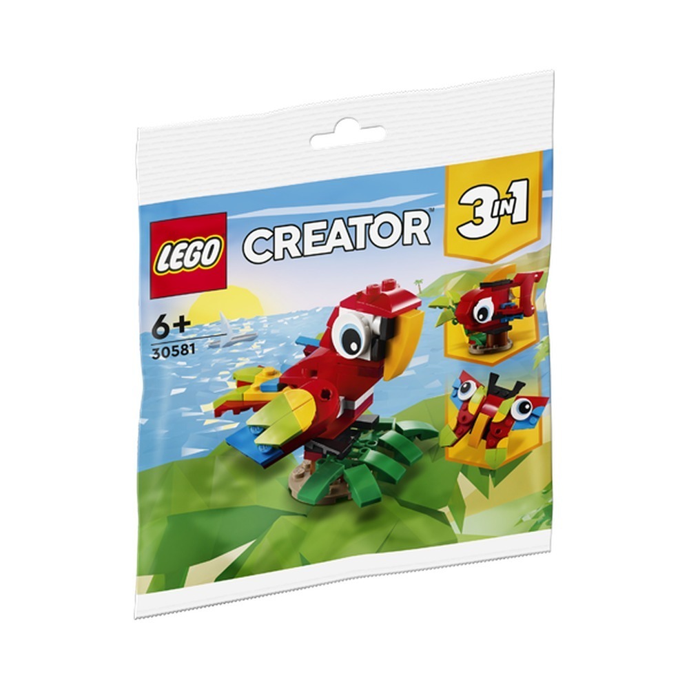 【積木樂園】樂高 LEGO 30581 CREATOR系列 Tropical Parrot 百變鸚鵡 polybag-細節圖3