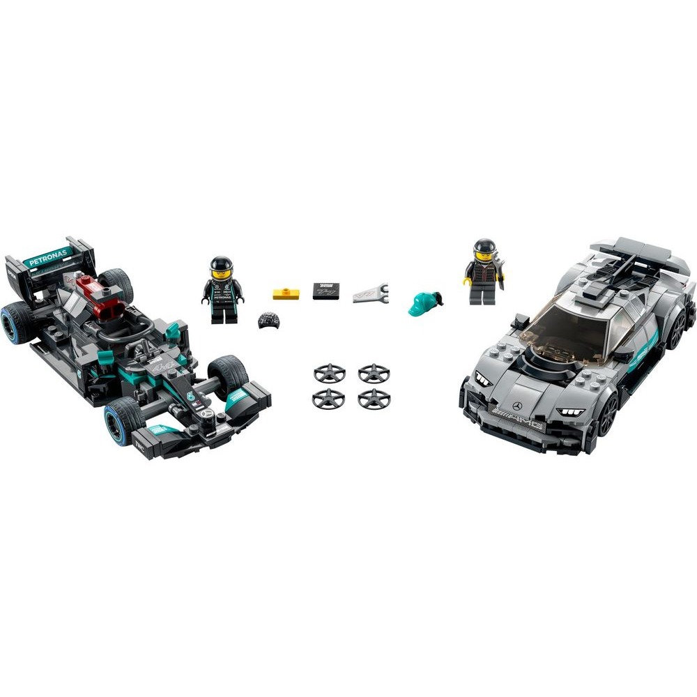 【積木樂園】樂高 LEGO 76909 SPEED系列 賓士AMG F1 W12 E & Project One-細節圖3