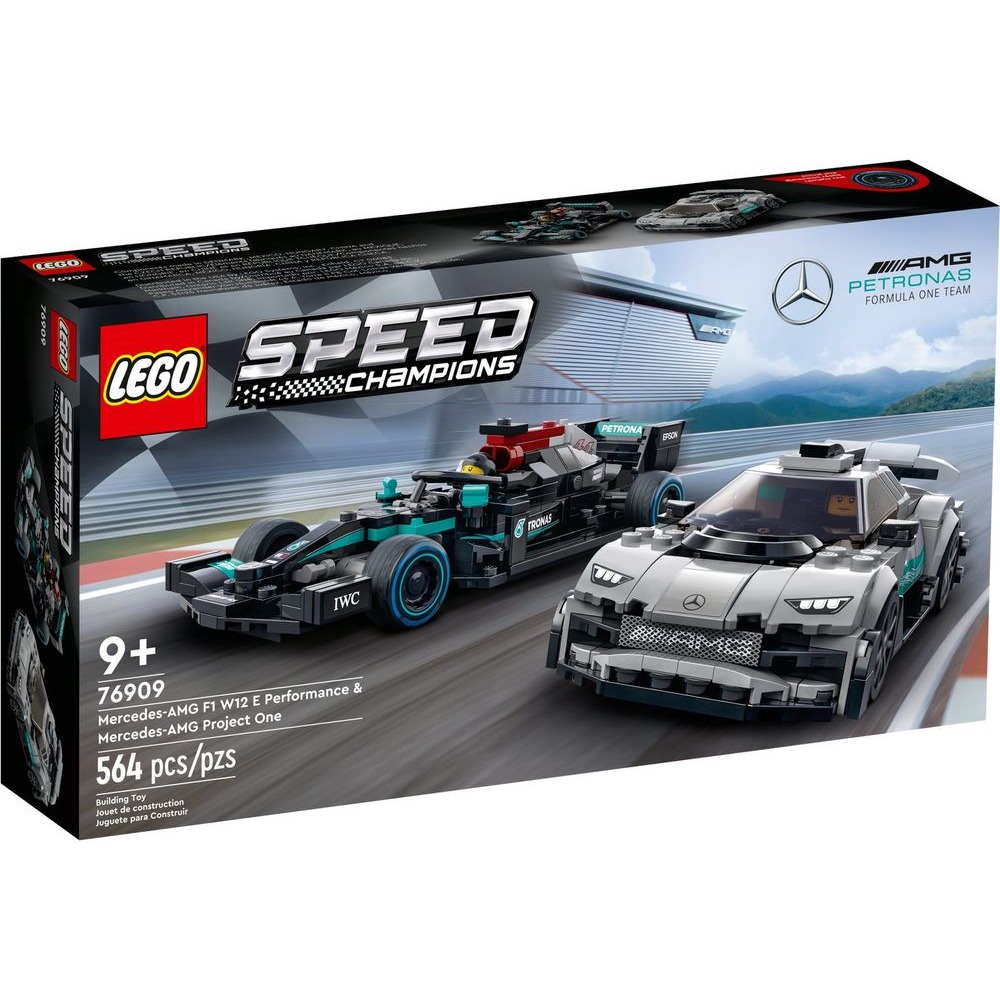 【積木樂園】樂高 LEGO 76909 SPEED系列 賓士AMG F1 W12 E & Project One-細節圖4