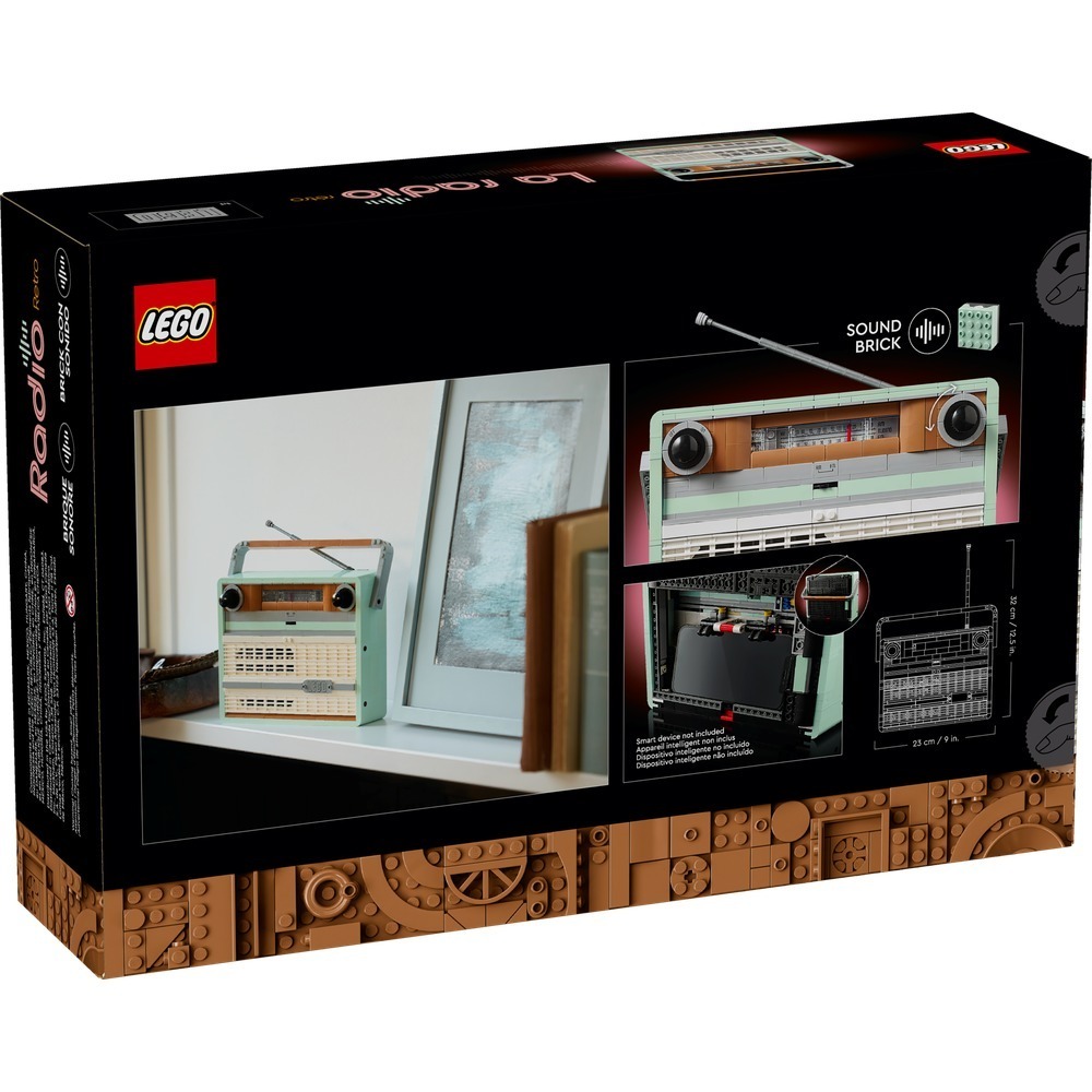 【積木樂園】樂高 LEGO 10334  Icons 系列 復古收音機-細節圖2