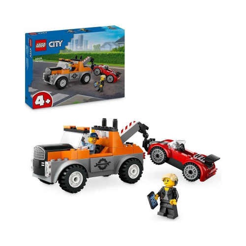【積木樂園】 樂高 LEGO 60435 CITY系列 拖吊車和跑車維修