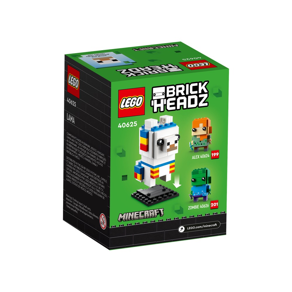 【積木樂園】樂高 LEGO 40625 BrickHeadz 駱馬 Minecraft®-細節圖2