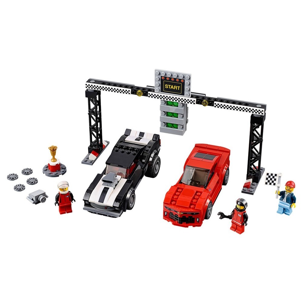 絕版品【積木樂園】樂高 LEGO 75874 Speed 系列 Chevrolet Camaro Drag-細節圖2