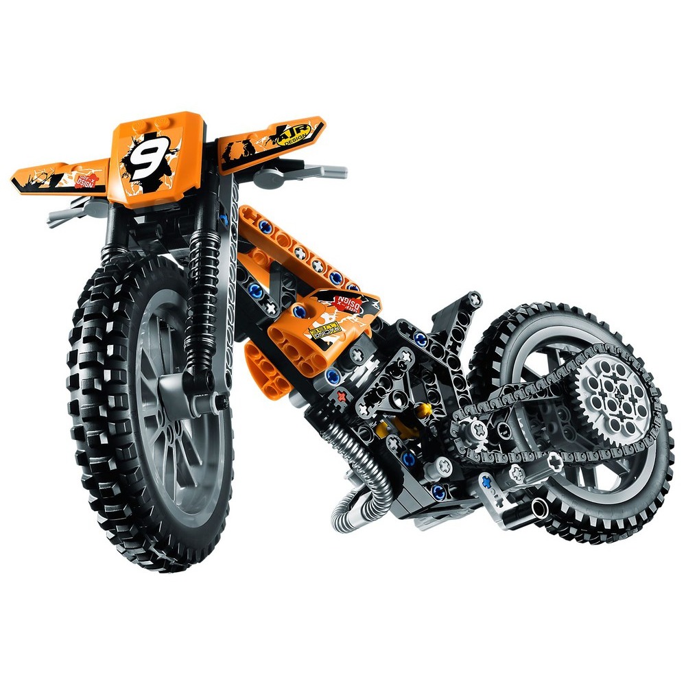 【積木樂園】樂高 LEGO 42007 TECHNIC Moto Cross Bike-細節圖2