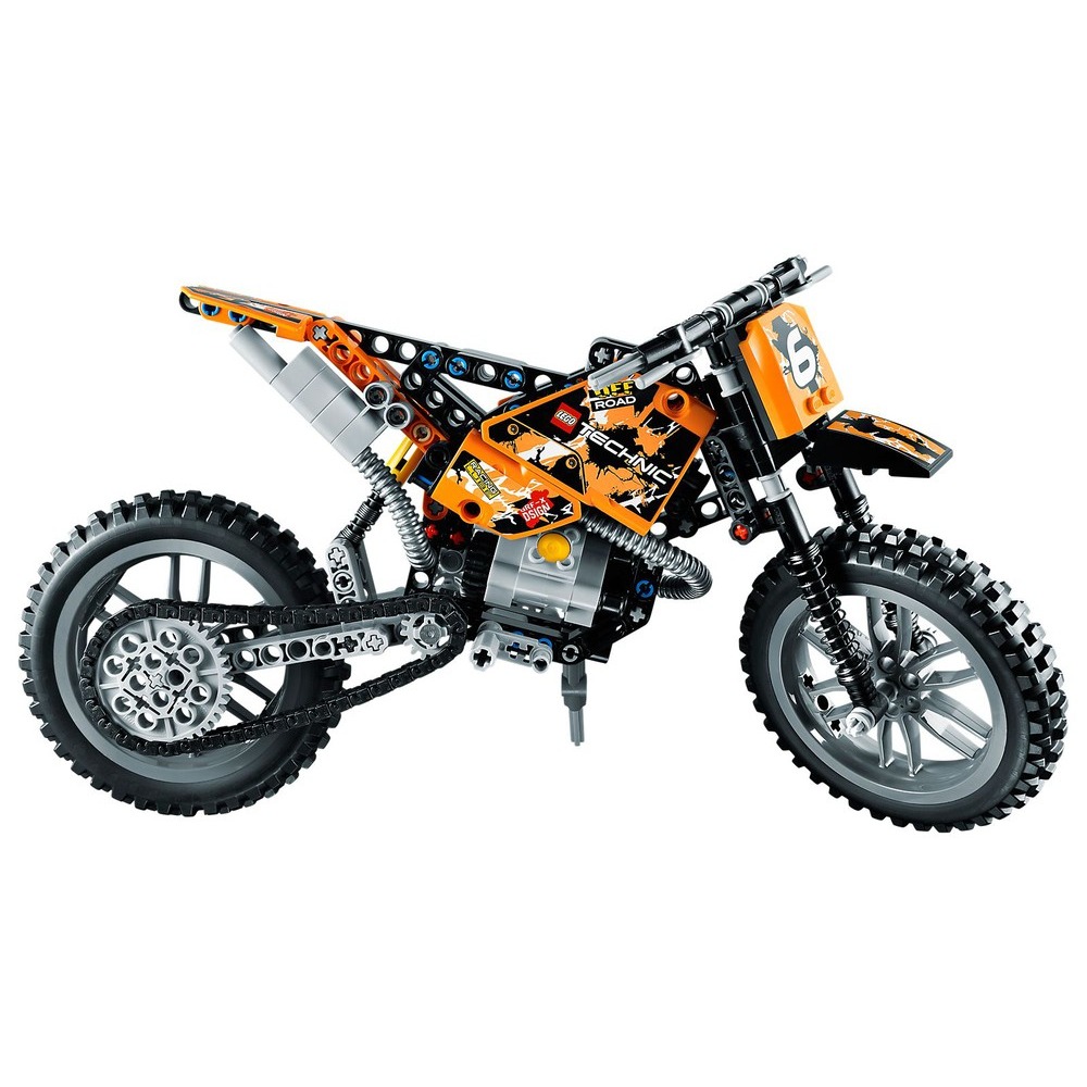 【積木樂園】樂高 LEGO 42007 TECHNIC Moto Cross Bike-細節圖3