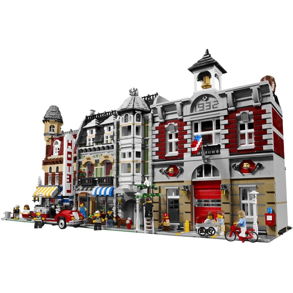 ＊限宅配＊【積木樂園】樂高 LEGO 10197 Fire Brigade 古典消防局 絕版品-細節圖11