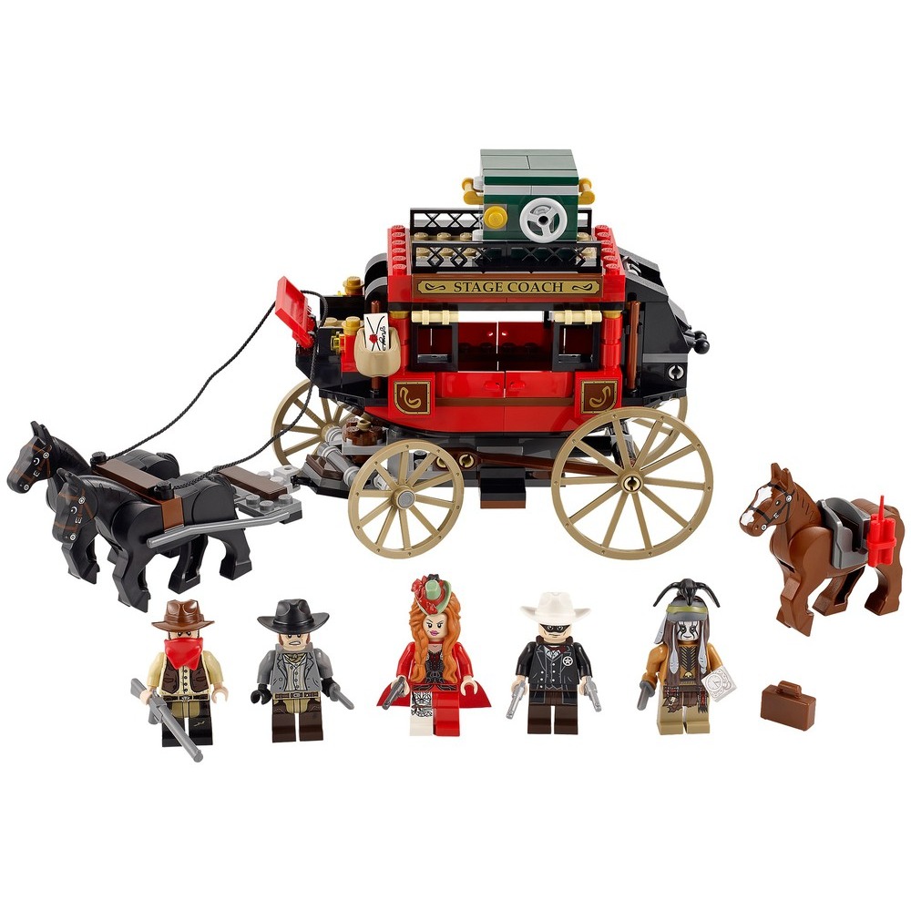 [積木樂園]  樂高 LEGO 79108 The Long Ranger 獨行俠 馬車 驛馬逃生 絕版品-細節圖5