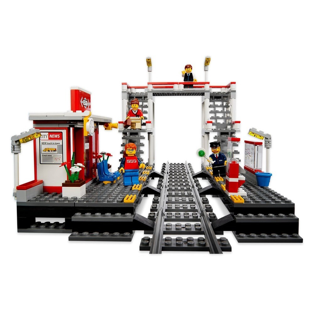 [積木樂園] 樂高 LEGO 7937 火車站 絕版 公司貨 火車站天橋月台-細節圖3