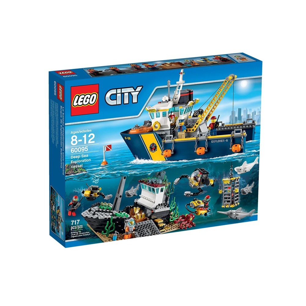【積木樂園】樂高 LEGO 60095 City系列 深海探險探勘船-細節圖2