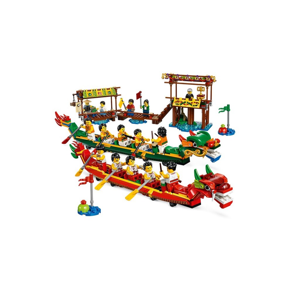 端午節特價【積木樂園】樂高 Lego 80103 中國傳統節慶系列 龍舟賽-細節圖3