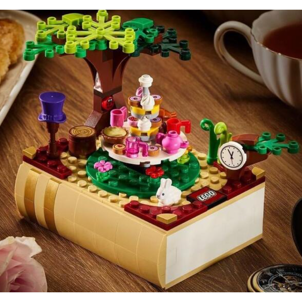 絕版限量品【積木樂園】LEGO 2021 童話故事裡的奇幻世界 糖果屋 傑克與魔豆小紅帽 愛麗絲的夢境 全套-細節圖3
