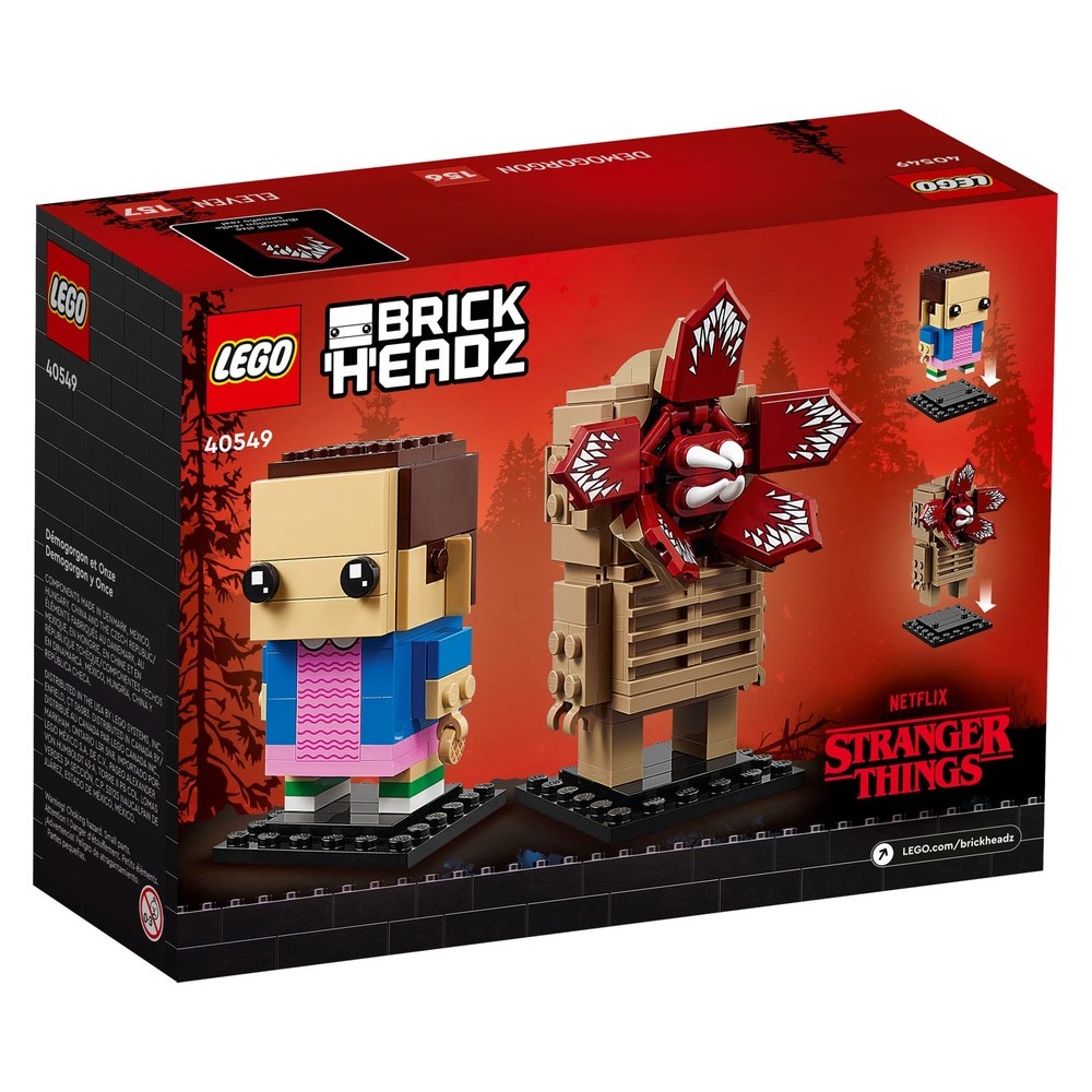 絕版品【積木樂園】樂高 LEGO 40549 BrickHeadzDemogorgon & Eleven 魔神＆伊萊雯-細節圖2