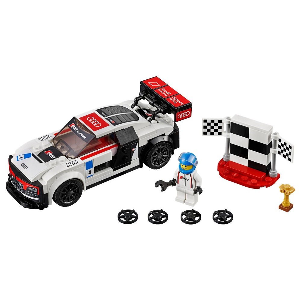 絕版品【積木樂園】樂高 LEGO 75873 賽車系列 Audi R8 LMS ultra-細節圖2