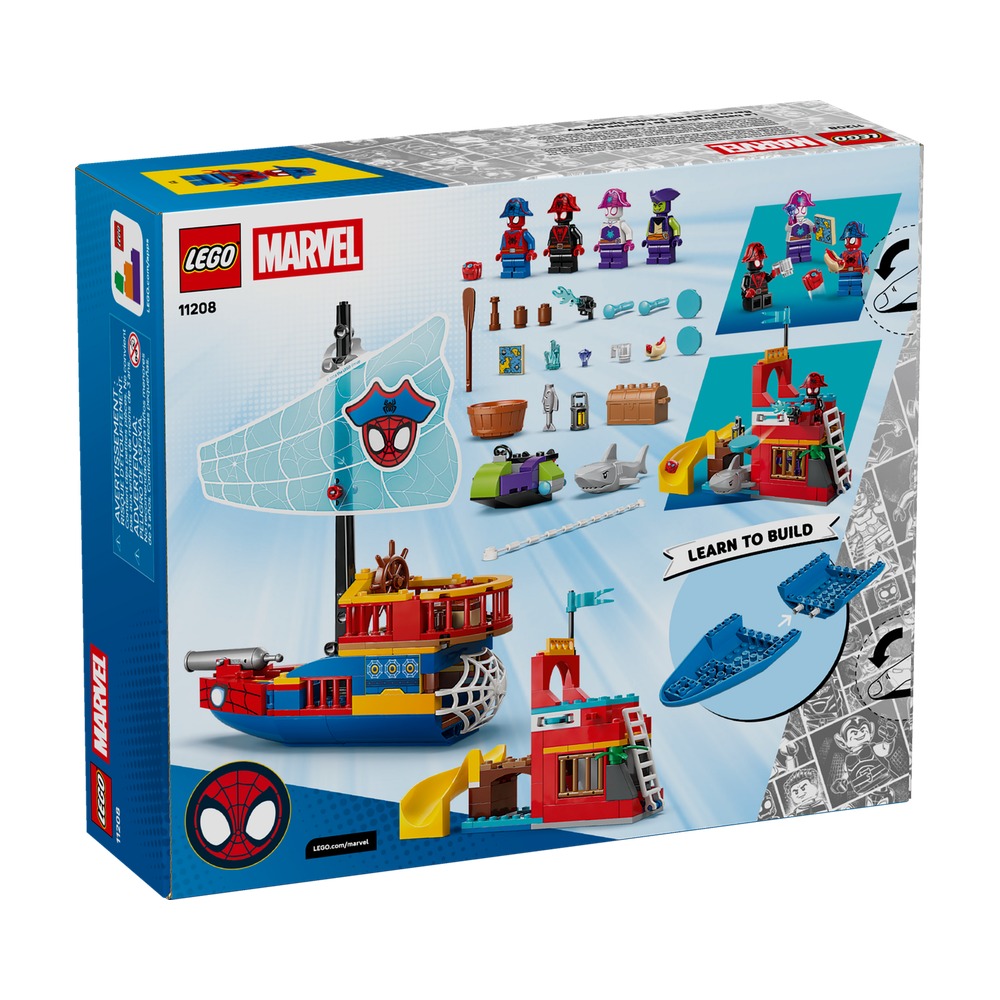 【積木樂園】樂高 LEGO 11208 超級英雄系列 蜘蛛小隊海盜船-細節圖2