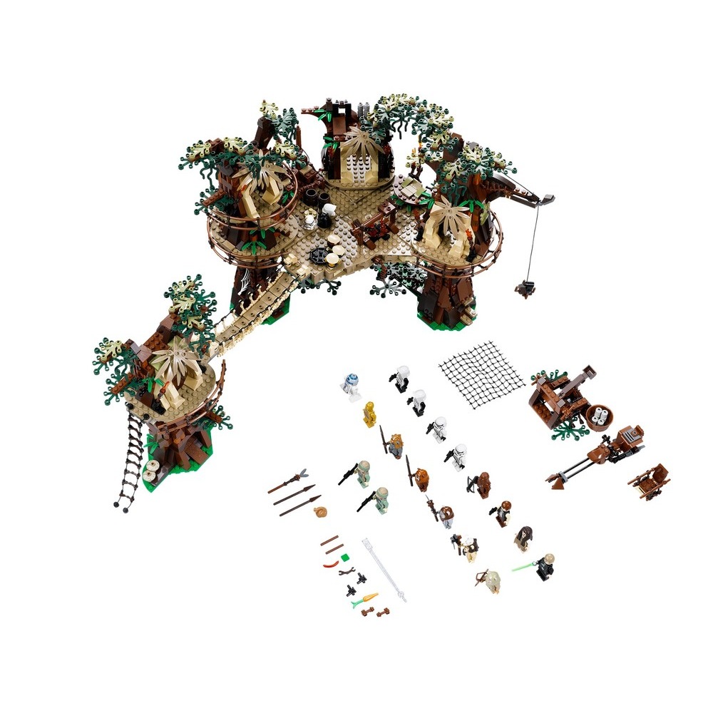 絕版品［積木樂園] LEGO 樂高 星戰 10236 伊娃村 小熊村-細節圖2
