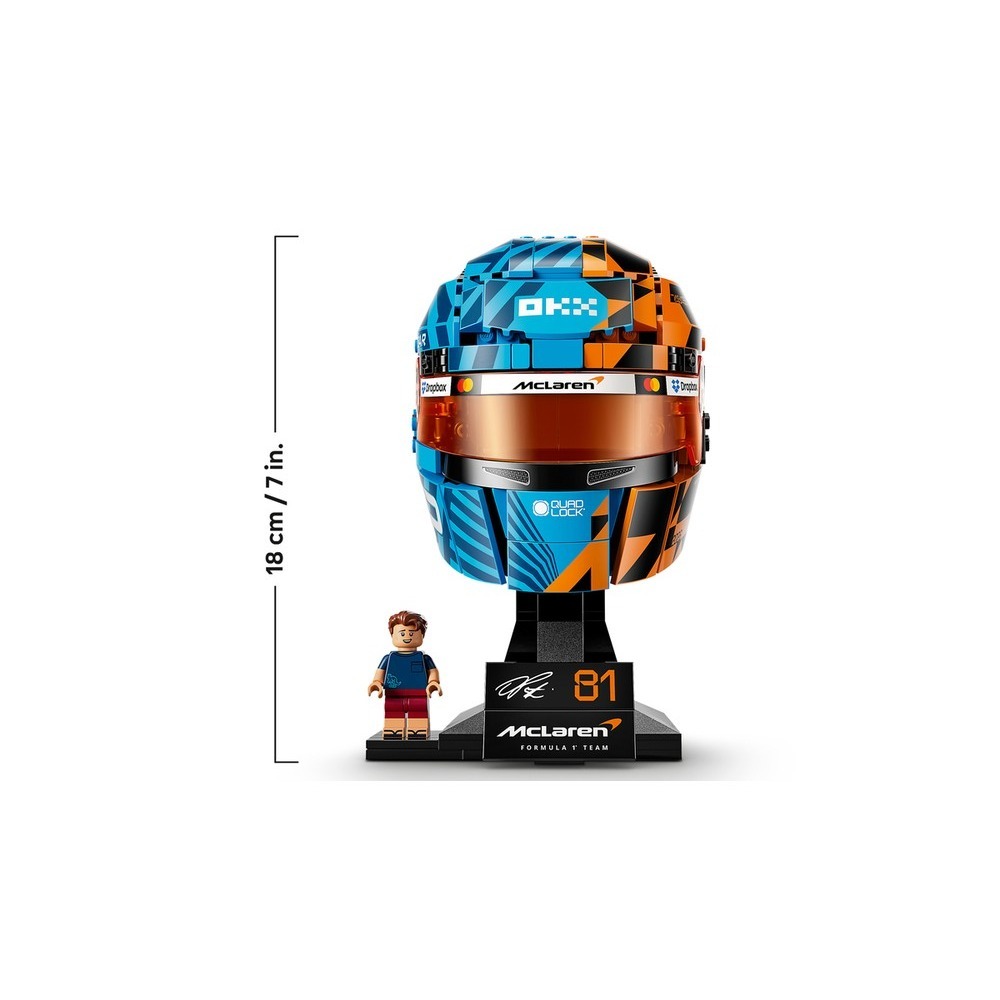 【積木樂園】LEGO 樂高 43017 McLaren Oscar Piastri 頭盔 Editions F1安全帽-細節圖4