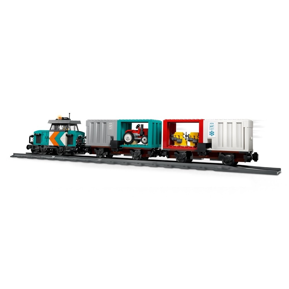 【積木樂園】CITY 系列 LEGO 樂高 60509 港口貨物列車和起重機與卡車-細節圖3