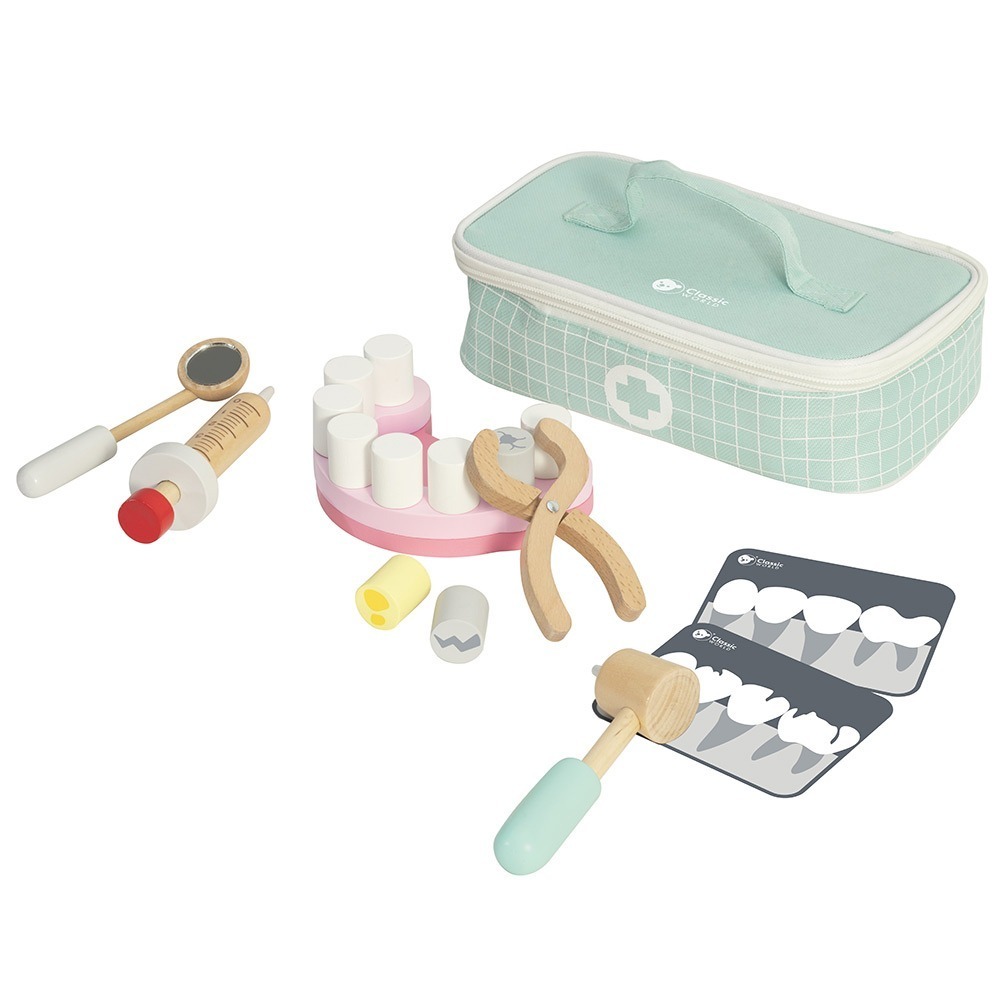 【德國 classic world 客來喜經典木玩】童趣牙醫套組《50556》-細節圖2