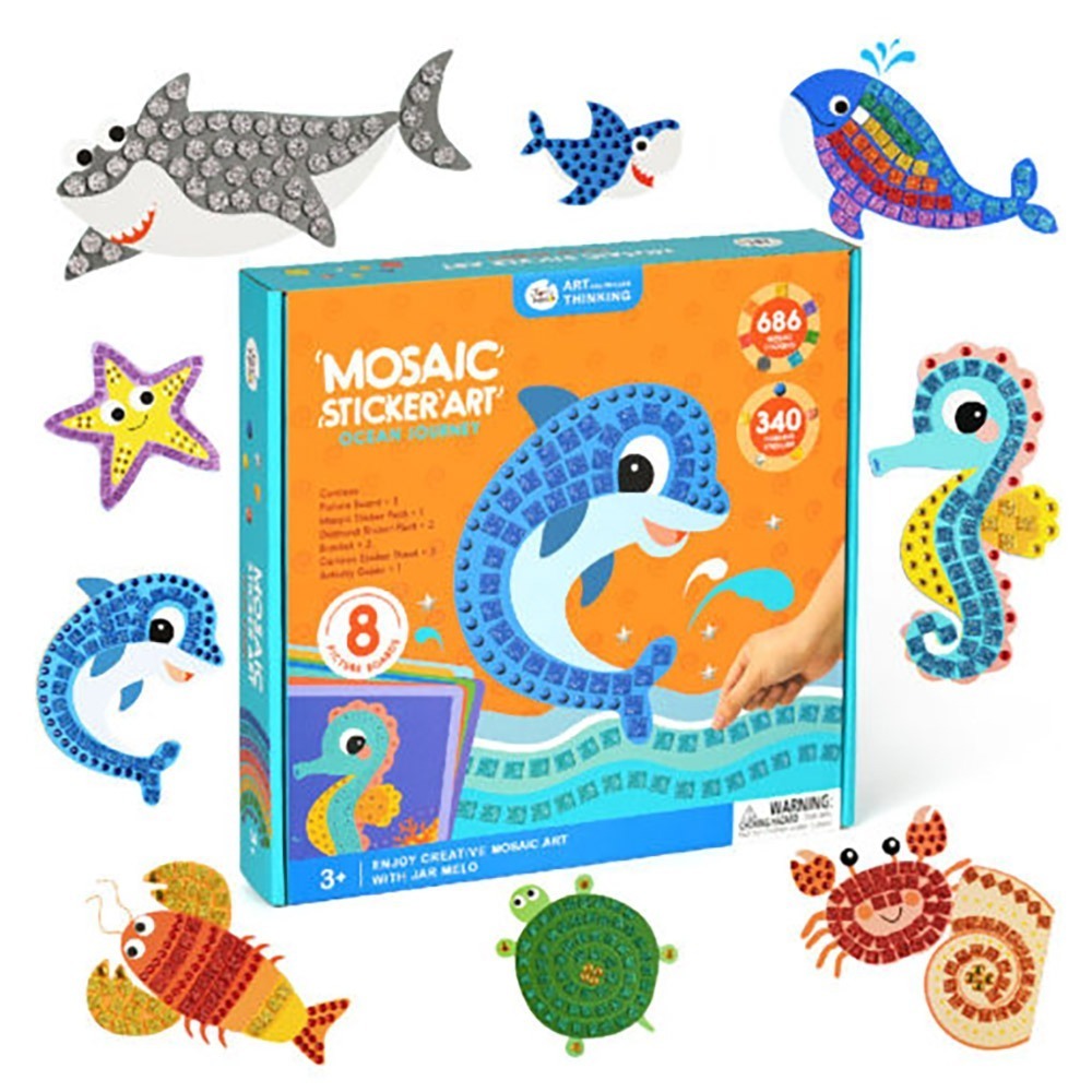【JarMelo 原創美玩】馬賽克貼畫-海洋之旅 JA95072-細節圖3