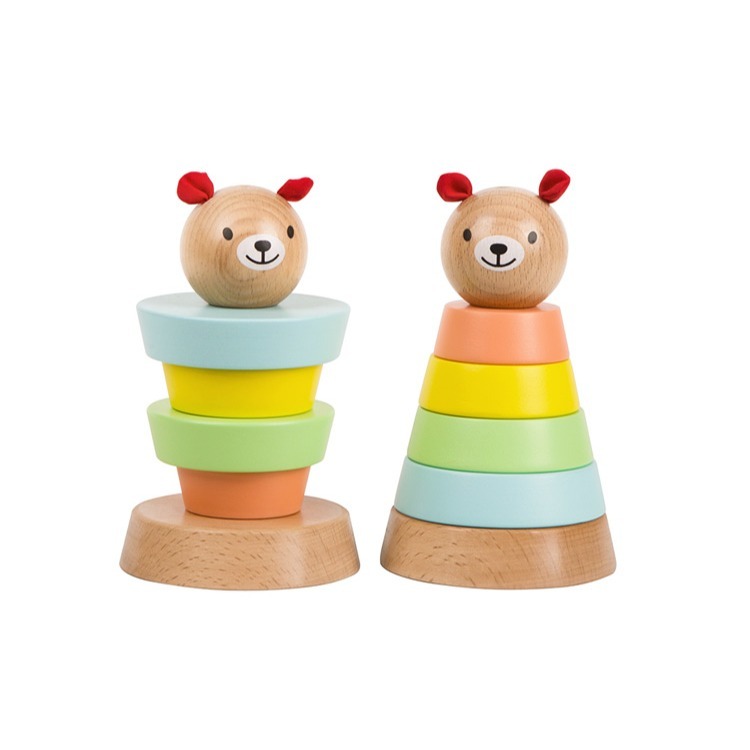 【德國 classic world 客來喜經典木玩】小熊可可套圈圈《20100》-細節圖7