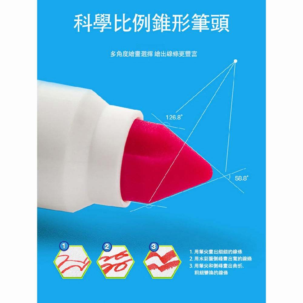 【JarMelo 原創美玩】兒童可水洗彩色筆(12色) JA90480-細節圖7