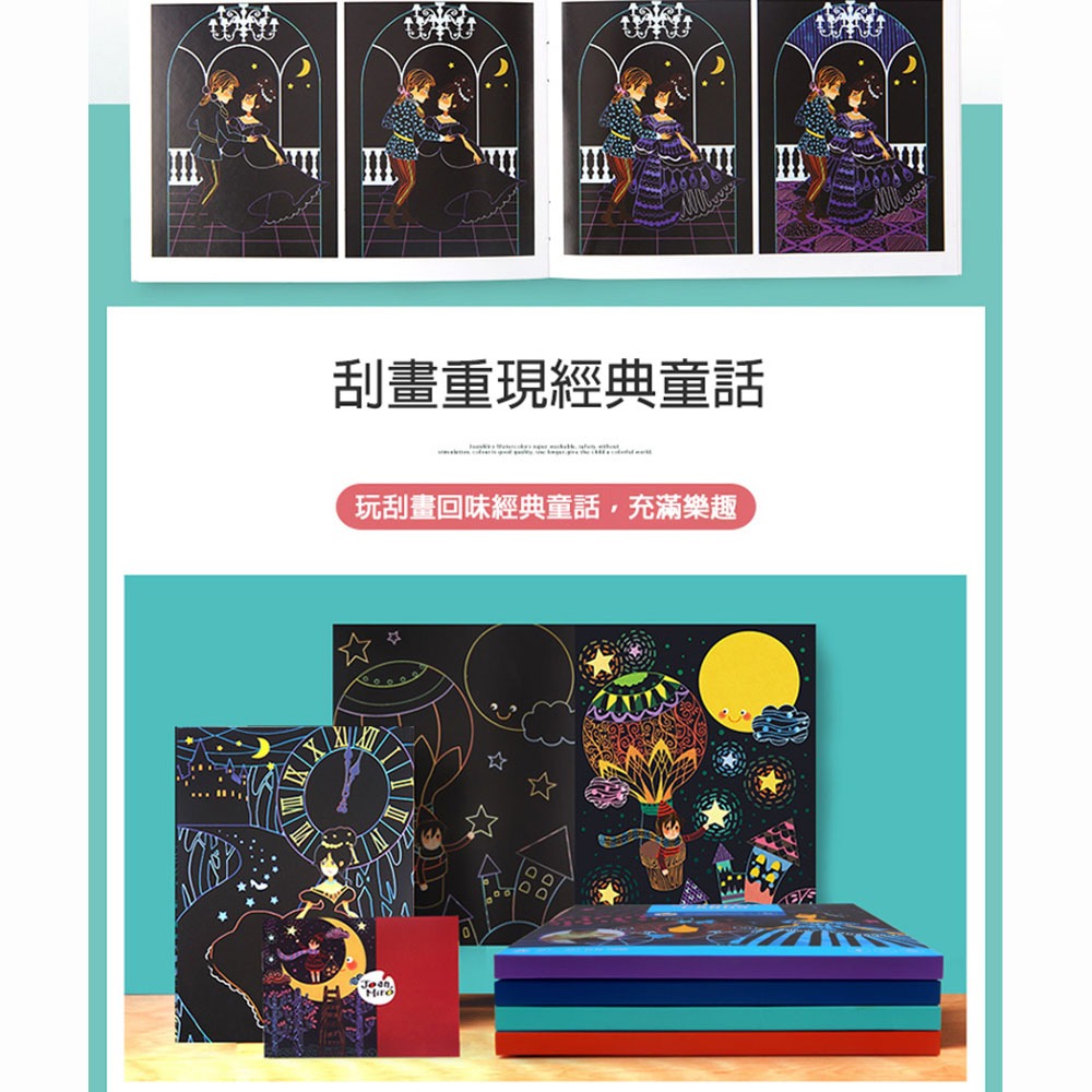 【JoanMiro 原創美玩 】童話故事刮畫紙-灰姑娘 JM03065-細節圖6