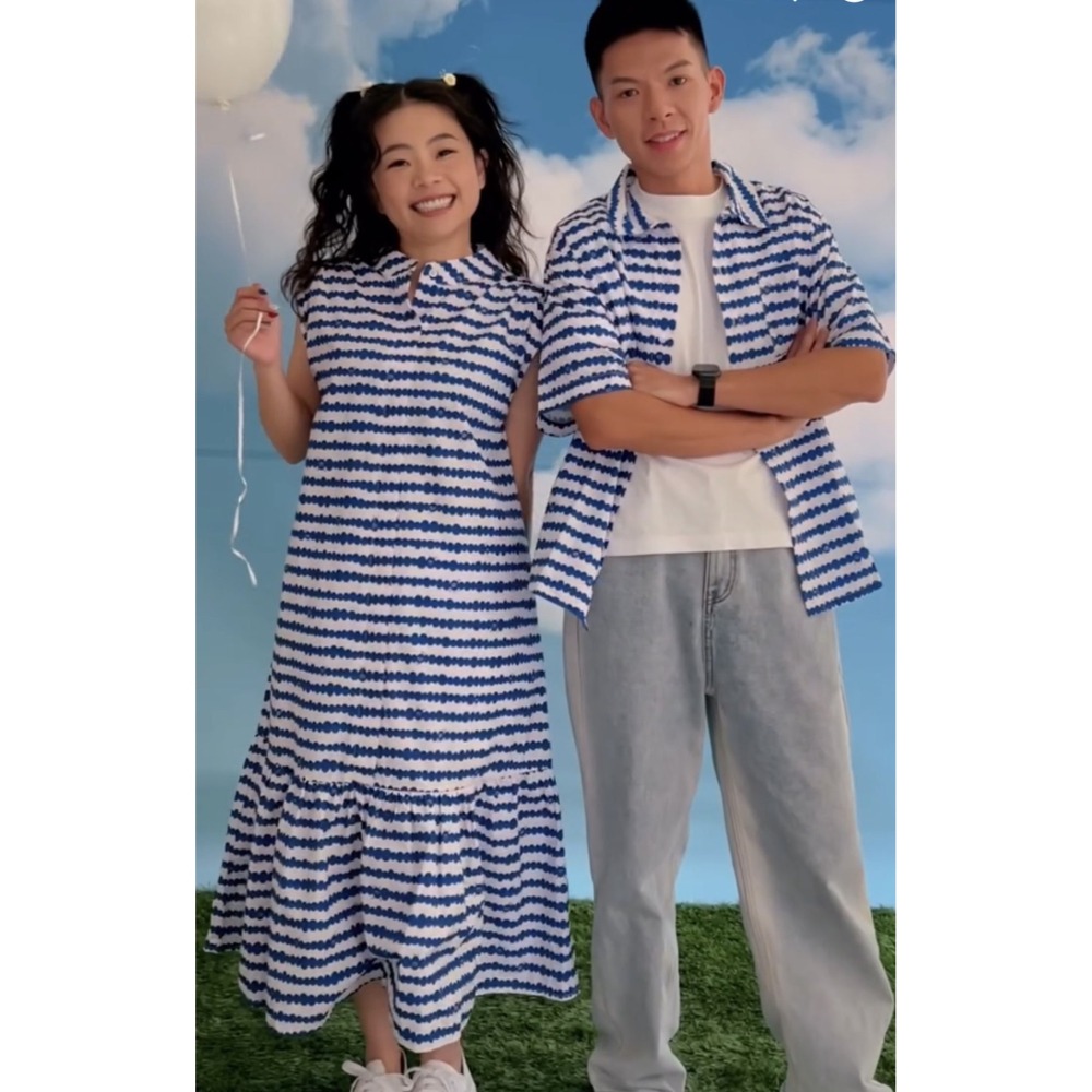 hahababy 大人滿版短袖襯衫 尋找豆豆-M-細節圖2