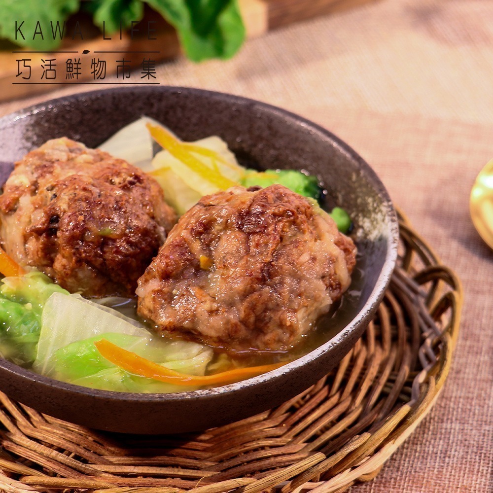 【KAWA巧活】烏骨雞手工獅子頭-細節圖3