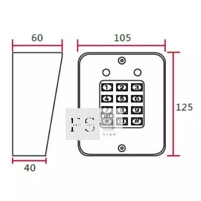 國外熱銷第一🔥【室外用超防水】金屬型密碼控制器(單機型) 按鍵型 門禁控制器 密碼機 台灣賣家-細節圖4