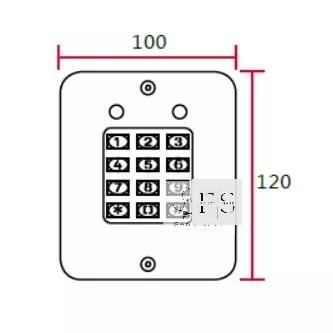 國外熱銷第一🔥【室外用超防水】金屬型密碼控制器(單機型) 按鍵型 門禁控制器 密碼機 台灣賣家-細節圖5