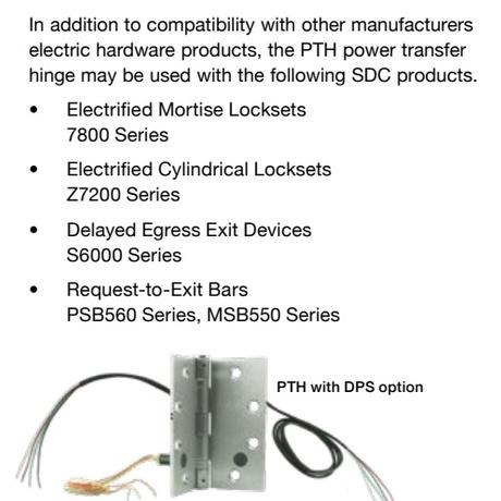 【美國原裝進口SDC】PTH系列 電力傳輸鉸鏈 少量現貨出清 門鎖配件 連接門框隱藏電鎖線配備 含電線 DIY 台灣賣家-細節圖5